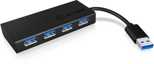 Icy box 4 port hub usb 3.0 ib-ac6104-b aluminum black - Icy-box-ib-ac6104-b-4250078160373-02.jpg