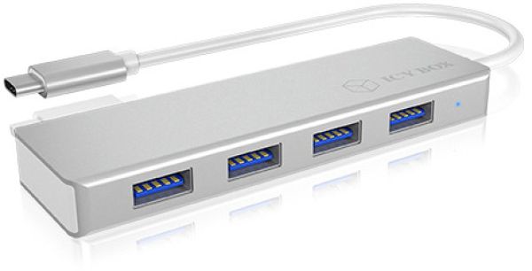 ICY BOX USB 3.0 Type-C Hub silver IB-HUB1425-C with 4 USB ports