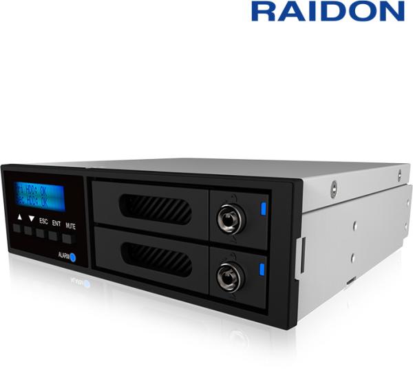 ICY BOX Int. RAID, 2x2,5" zu 1xSATA, iR2022 5,25", RAID 0,1, SATA III 6G