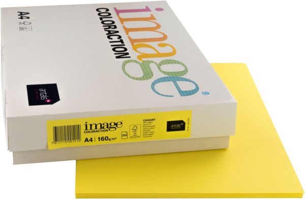 IMAGE COLORACTION Kopierpapier Canary A4 159.930 kanariengelb, 160g 250 Blatt