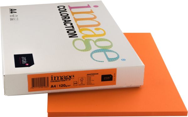 IMAGE COLORACTION Kopierpapier Amsterdam A4 159.944 120g orange 250 Blatt