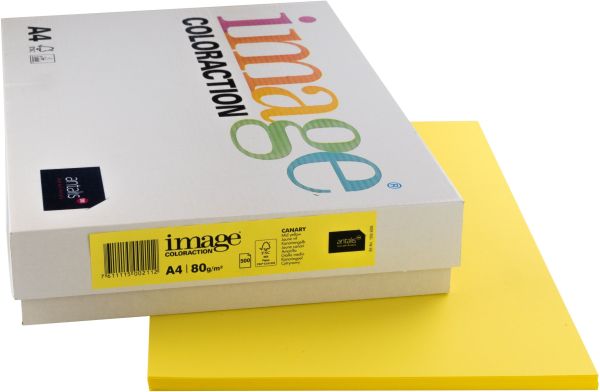 IMAGE COLORACTION Kopierpapier Canary A4 274567 kanariengelb, 80g 500 Blatt