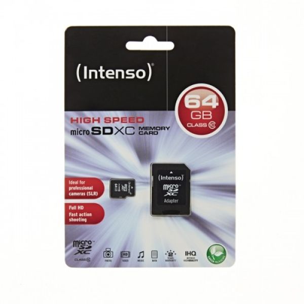 INTENSO Micro SD class 10 64GB 3413490