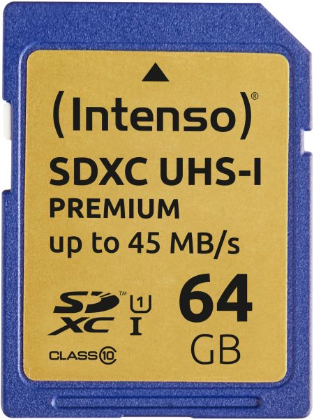 INTENSO SDXC Card PREMIUM 64GB 3421490 UHS-I