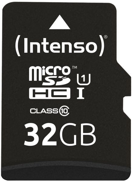 INTENSO Micro SDHC Card PREMIUM 32GB 3423480 with adapter, UHS-1