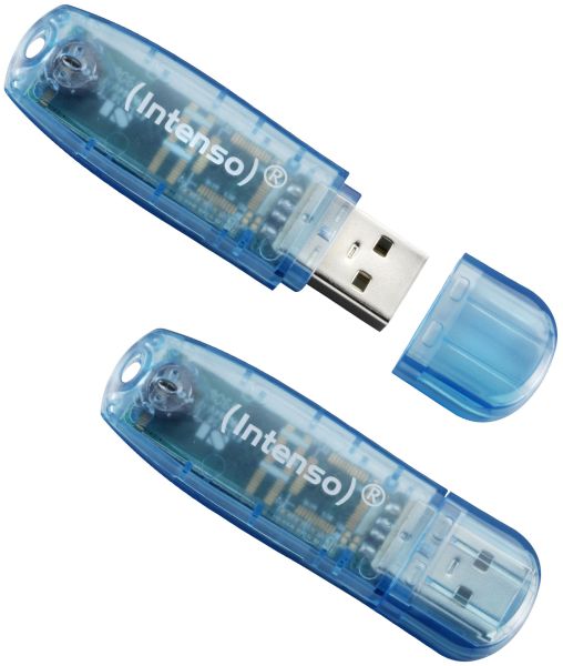 INTENSO USB-Stick Rainbow Line 4GB 3502450 USB 2.0 blue