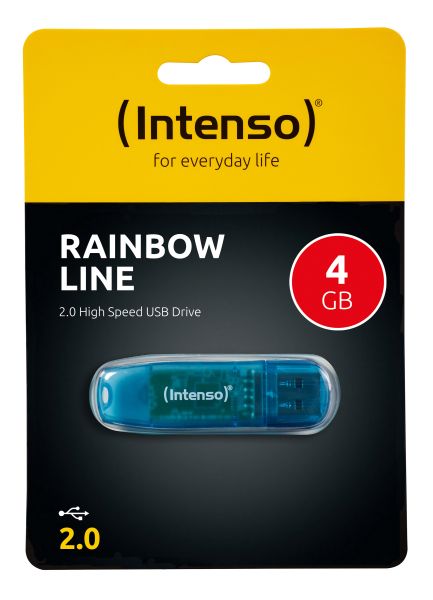 INTENSO USB-Stick Rainbow Line 4GB 3502450 USB 2.0 blue