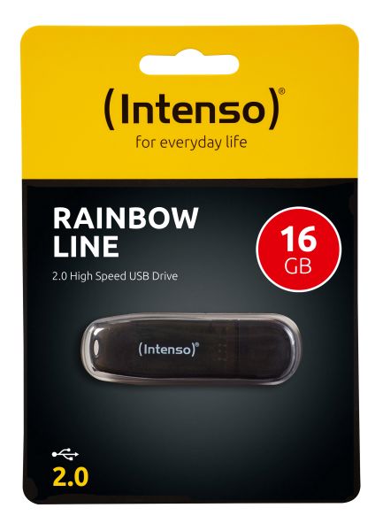 INTENSO USB-Stick Rainbow Line 16GB 3502470 USB 2.0 black