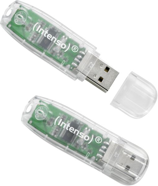 INTENSO USB-Stick Rainbow Line 32GB 3502480 USB 2.0 transparent