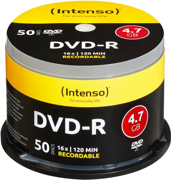 INTENSO DVD-R Cake Box 4.7GB 4101155 16x 50 Pcs