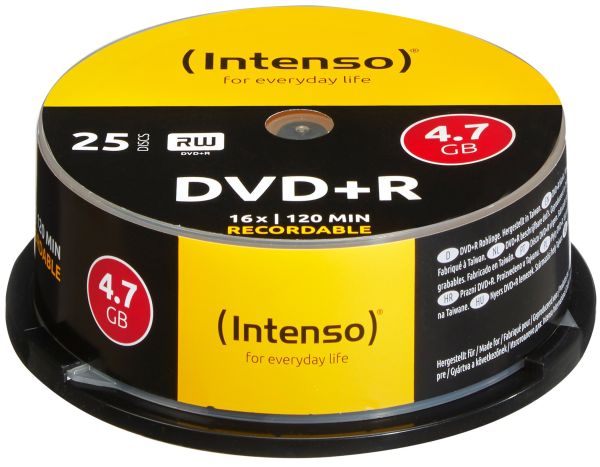 INTENSO DVD+R Cake Box 4.7GB 4111154 16x 25 Pcs