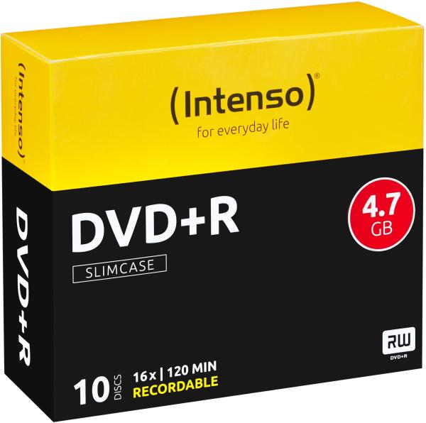 INTENSO DVD+R Slim 4.7GB 4111652 16x 10 Pcs