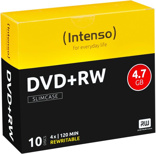 INTENSO DVD+RW Slim 4.7GB 4211632 4x 10 Pcs