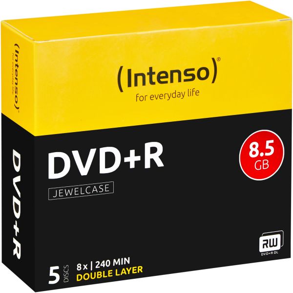 INTENSO DVD+R Jewel 8.5GB 4311245 8x 5 Pcs