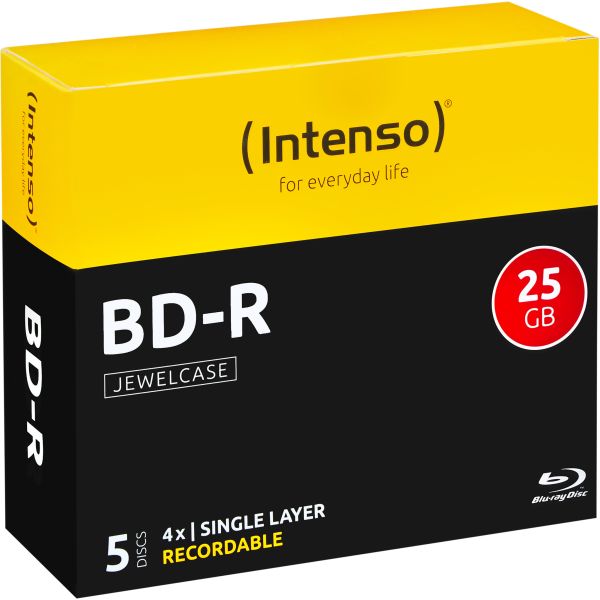 INTENSO BD-R Jewel 25GB 5001215 4x 5 Pcs