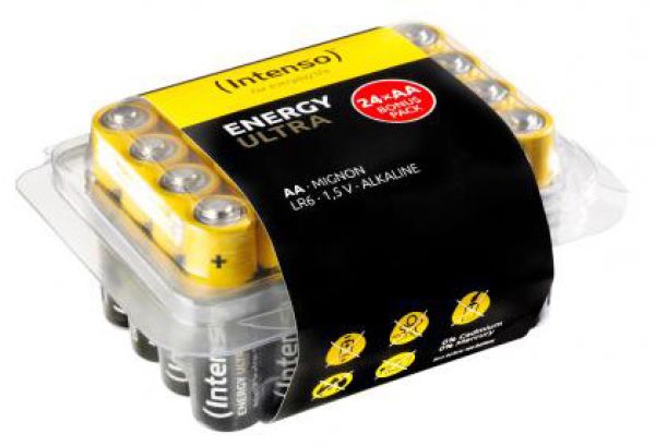 Intenso energy ultra aa lr06 7501824 alkaline 24pcs plastic box - Intenso-7501824-4034303027354