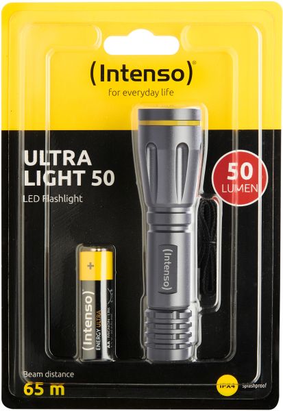 Intenso flashlight ultra light 50 7701420 incl. 1 x aa battery - Intenso-7701420-4034303028160