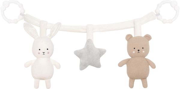 JABADABADO Kinderwagenkette Teddy/Hase N0143 45cm