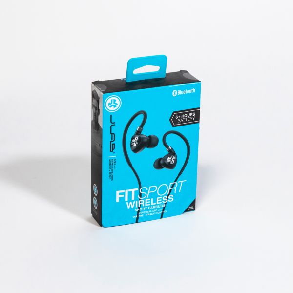 JLAB Fit Sport 3 Earbuds IEUEBFITSPORTRBLK123 Wireless,Black