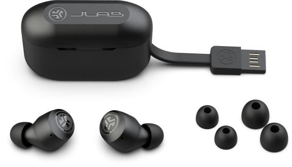 JLAB Go Air Pop Earbuds IEUEBGAIRPOPRBLK124 True Wireless, Black