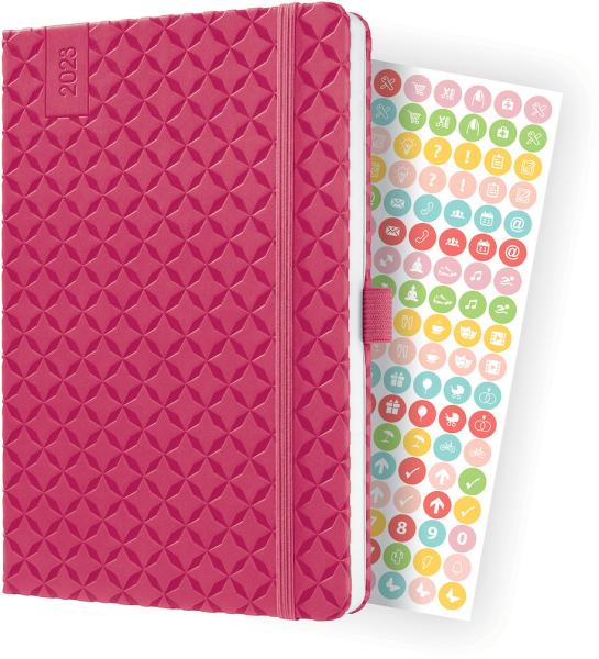 JOLIE Wochenkalender A5 2024 J4105 fuchsia pink,2S/1W,d/gb/f/nl