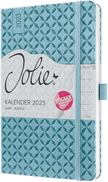 JOLIE Wochenkalender A5 2024 J4113 sky blue,2S/1W,d/gb/f/nl