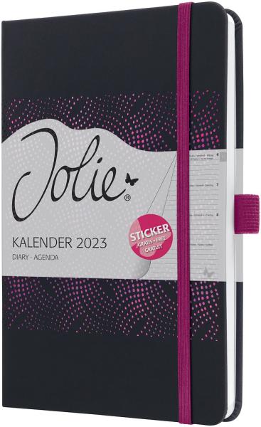 JOLIE Wochenkalender A5 2024 J4213 spark. black, 2S/1W,d/gb/f/nl