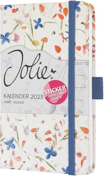 JOLIE Wochenkalender A6 2024 J4306 Bloom Violet,2S/1W,d/gb/f/nl