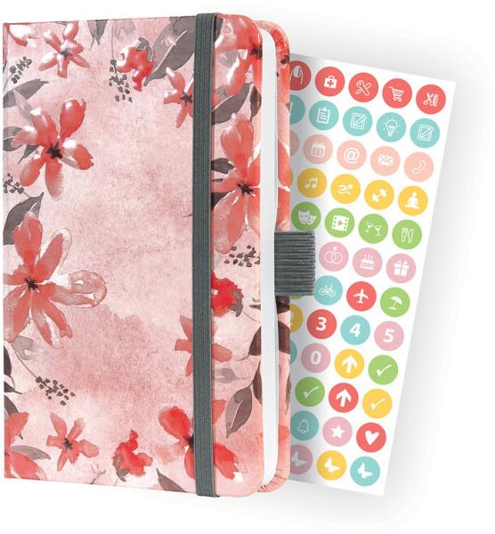 JOLIE Wochenkalender A6 2024 J4336 florals, 2S/1W,d/gb/f/nl