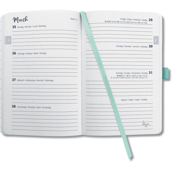 JOLIE Agenda Mighty Mint ML 2024 J4408 1W/2S, mintgrün A6