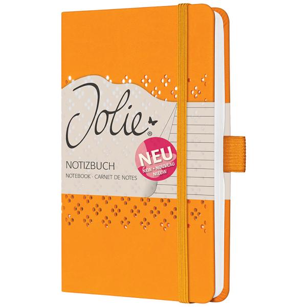 JOLIE Notizbuch JN210 orange A6 liniert 174 Seiten