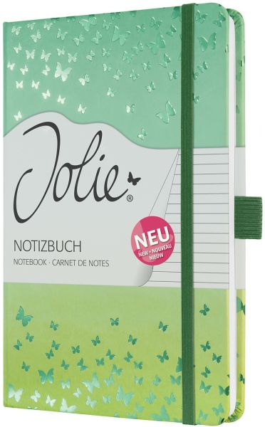 JOLIE Notizbuch Butterfly Confetti JN347 liniert, 174 S., bunt, A5