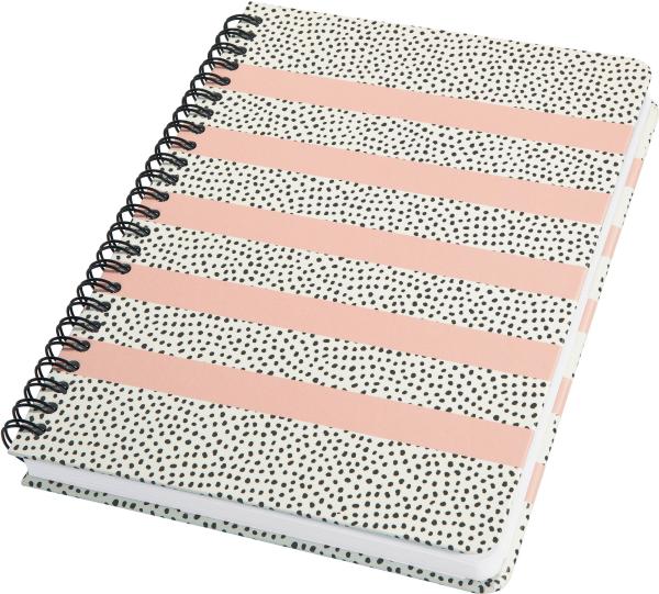 JOLIE Notiz-Spiralbuch A5 JN600 SweetDots,Dot-Lineatur,120S.