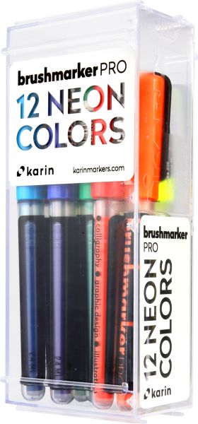 KARIN Brush Marker PRO 27C12 Neon colours 12 Stück