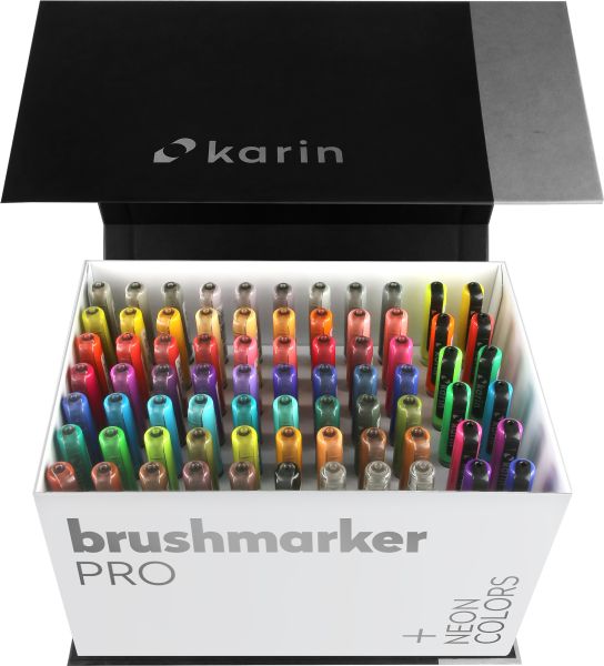 KARIN Brush Marker PRO 27C13 Mega Box 72 Farben