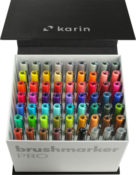 KARIN Brush Marker PRO 27C7 Mega Box 60 Farben