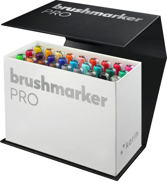 KARIN Brush Marker PRO 27C9 Mini Box 26 Farben