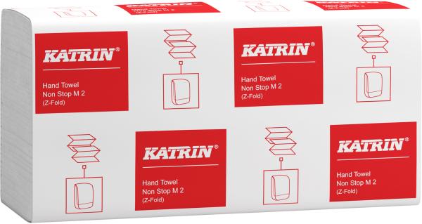 KATRIN Falthandtücher Non Stop M2 589665 2-lagig, weiss, recycling