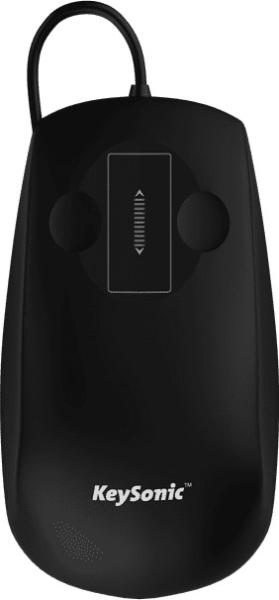 KEYSONIC Wasserdichte Maus, USB, KSM-5030M-B IP68, Scrollen mit Touch, blk