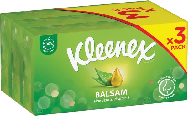 KLEENEX Kosmetiktücher Box Balsam 3390705 3x56 Tücher