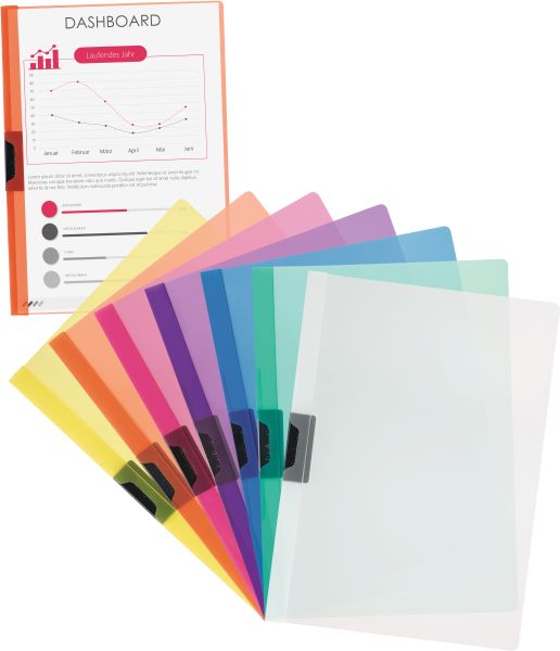 KOLMA Klemmhefter PressQuick Easy A4 11.142.00 transparent, bis 20 Blatt