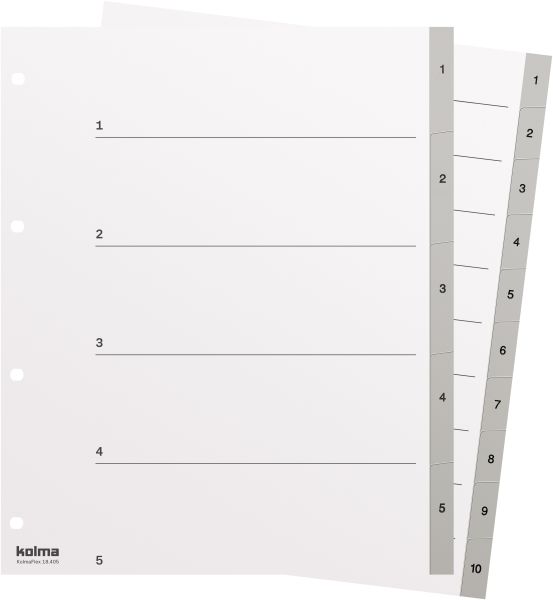 KOLMA Register PP grau XL A4 18.405.03 1-5