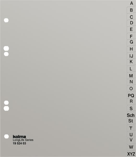 KOLMA Register Longlife XL A5 19.524.03 A-Z