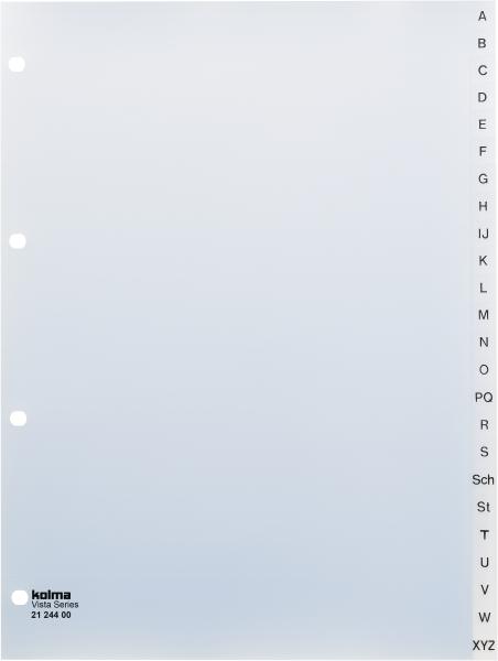 KOLMA Register transparent A4 21.244.00 A-Z