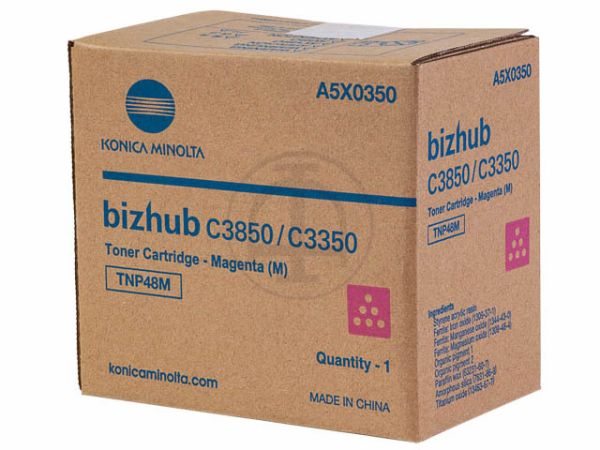 KONICA MINOLTA Toner TNP48M magenta A5X0350 Bizhub C3850 10'000 Seiten