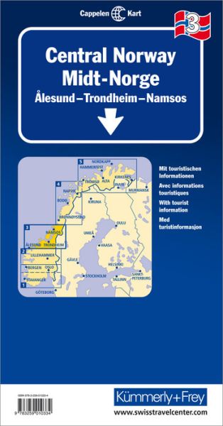 KÜMMERLY+FREY Strassenkarte 325901033 Norwegen 3 1:335'000