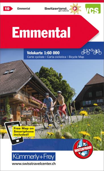 KÜMMERLY+FREY Velokarte 325902410 Emmental 1:60'000