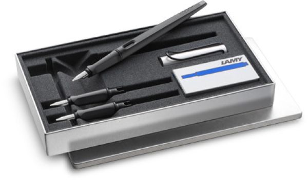 LAMY Schönschreibset 011 joy 1217713 3 Federstärke, 1 Patrone