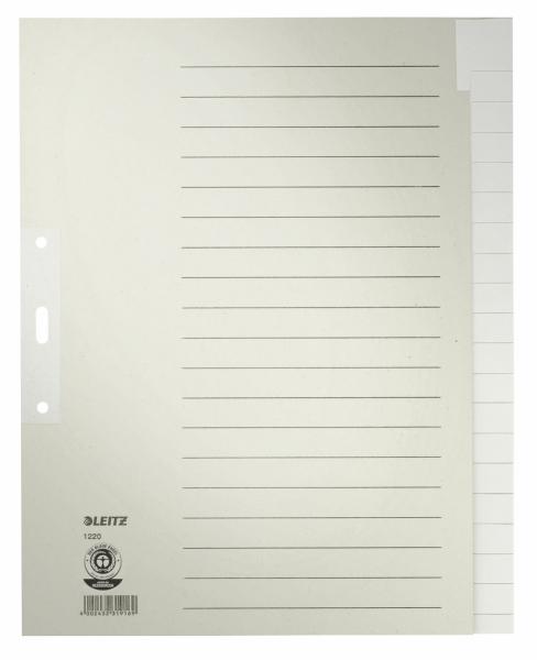 LEITZ Register Tauenpapier A4 1220-00-85 Blanko 20-teilig