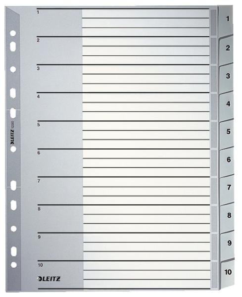 LEITZ Register PP A4 12800000 1-10 grau